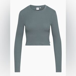 Aritzia Tna HomeStretch™ Crew Waist Longsleeve Echo Grey